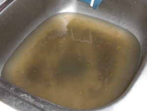 clogged sink